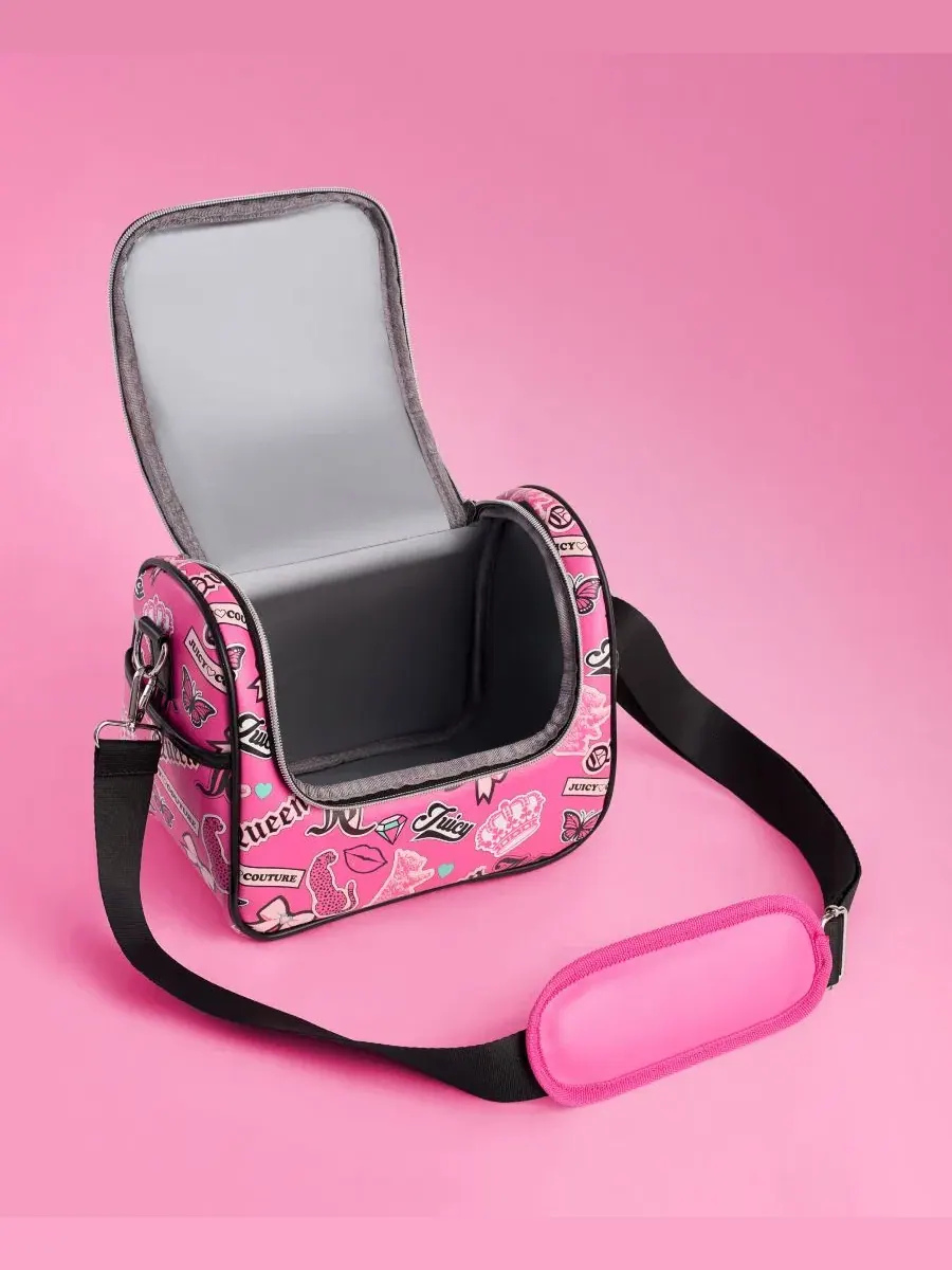 Термосумка-холодильник для обеда, 24 см Juicy Couture — изображение 2 из 8, розовый