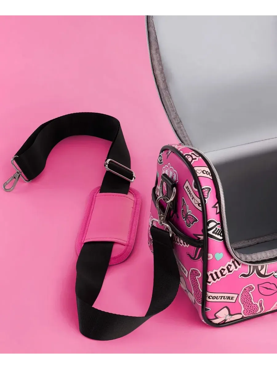 Термосумка-холодильник для обеда, 24 см Juicy Couture — изображение 4 из 8, розовый