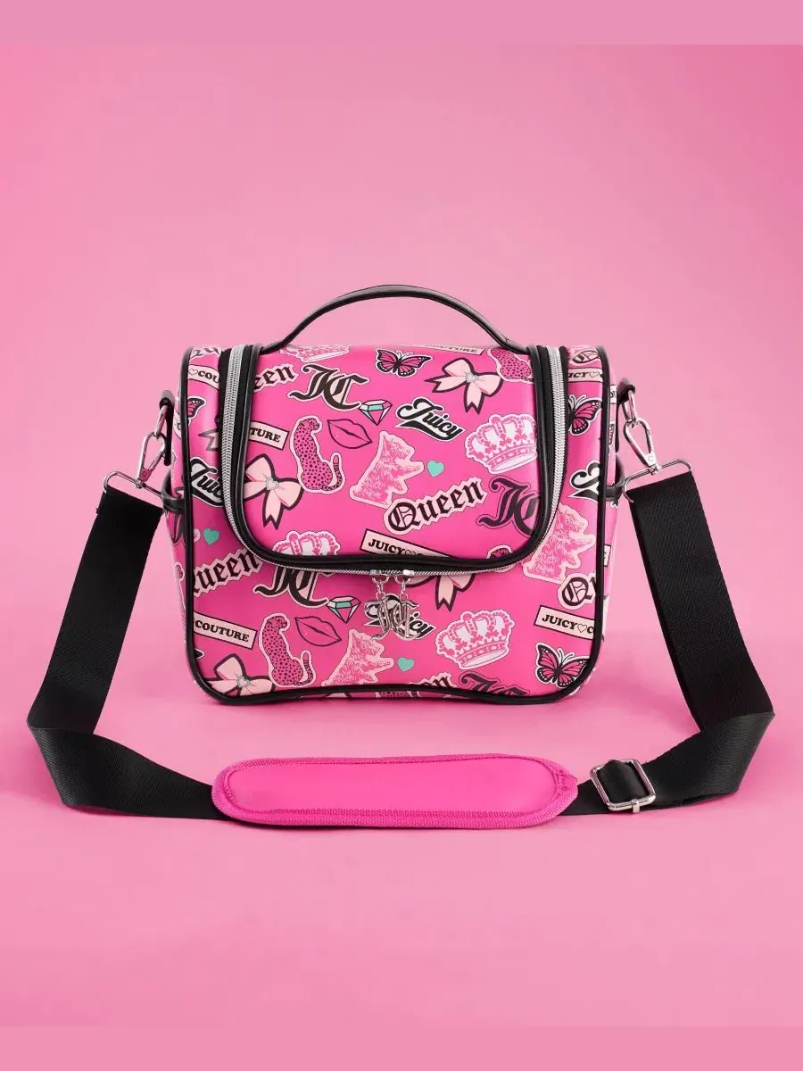 Термосумка-холодильник для обеда, 24 см Juicy Couture — изображение 6 из 8, розовый