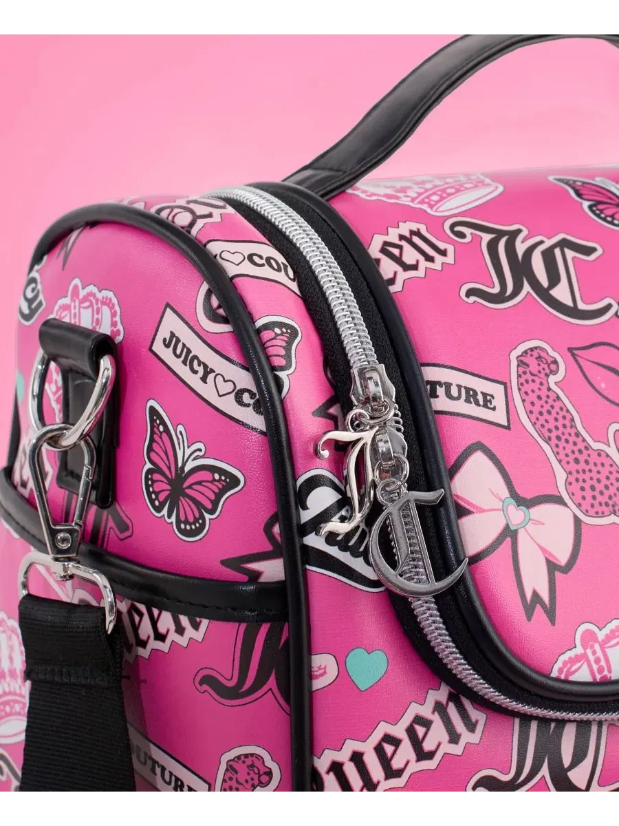 Термосумка-холодильник для обеда, 24 см Juicy Couture — изображение 7 из 8, розовый