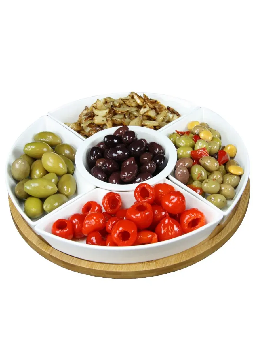 Набор сервировочной посуды Lazy Susan, 6 предметов Elama — белый
