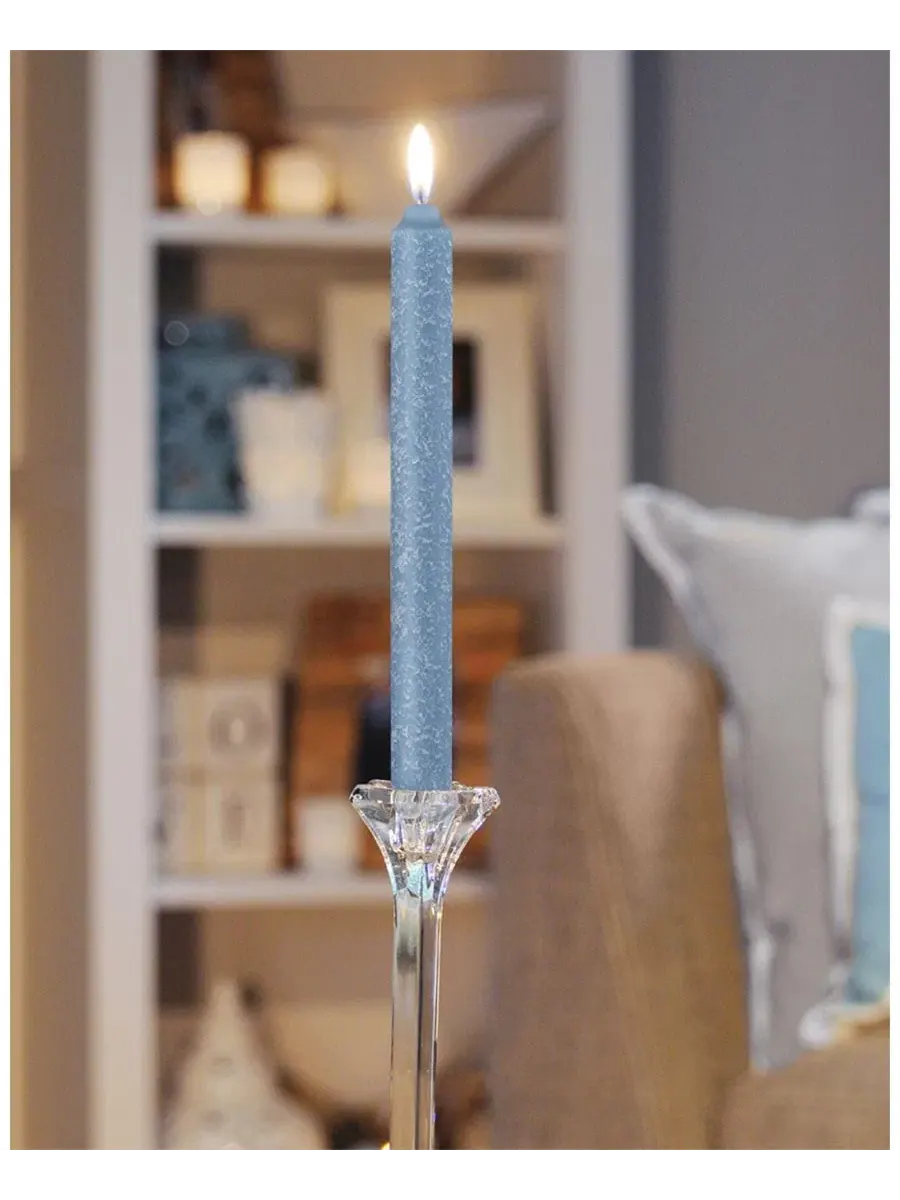 Набор свечей-таперов Arista Timberline, 12 штук ROOT CANDLES — изображение 3 из 3, синий