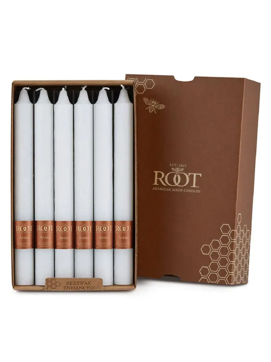 Набор свечей Arista Timberline, 12 шт ROOT CANDLES — белый