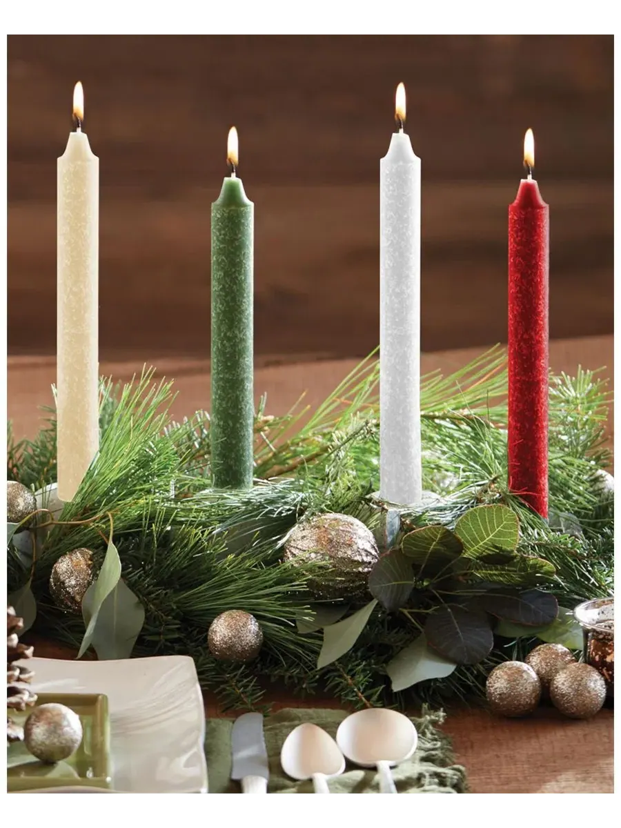 Набор свечей Arista Timberline, 12 шт ROOT CANDLES — изображение 3 из 3, белый