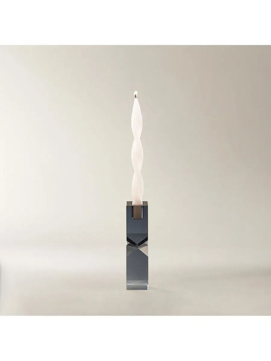 Подсвечник для свечи Mythos Taper Holder Z Gallerie — серый
