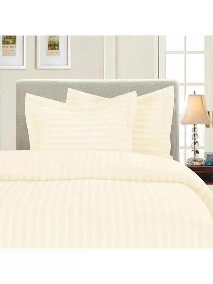 Роскошные комплекты пододеяльников в полоску без морщин Elegant Comfort