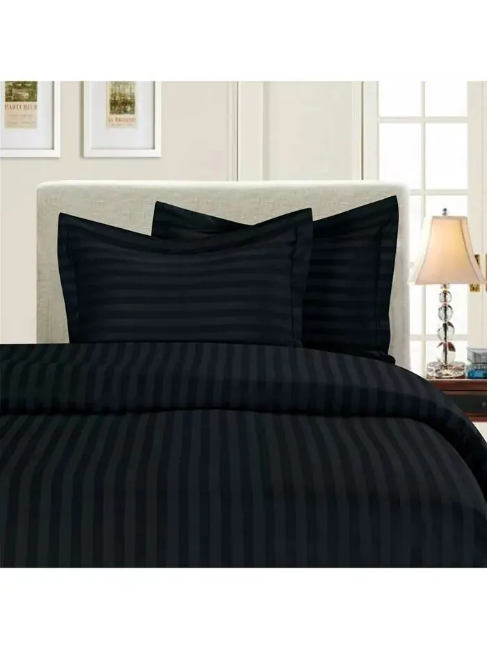 Роскошные комплекты пододеяльников в полоску без морщин Elegant Comfort