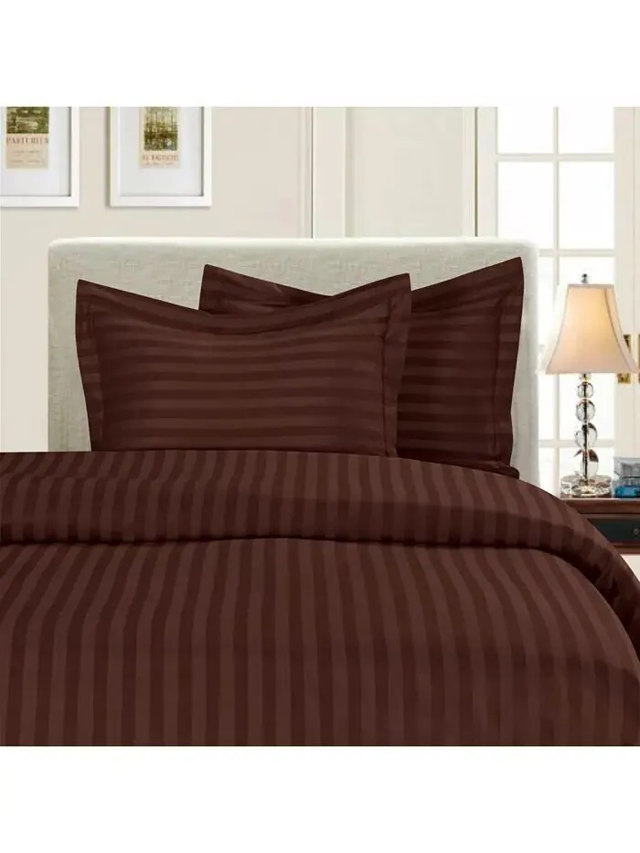 Роскошные комплекты пододеяльников в полоску без морщин Elegant Comfort