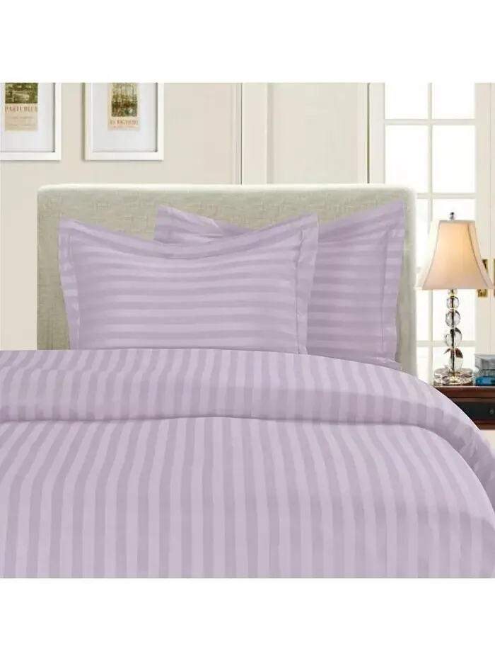 Роскошные комплекты пододеяльников в полоску без морщин Elegant Comfort