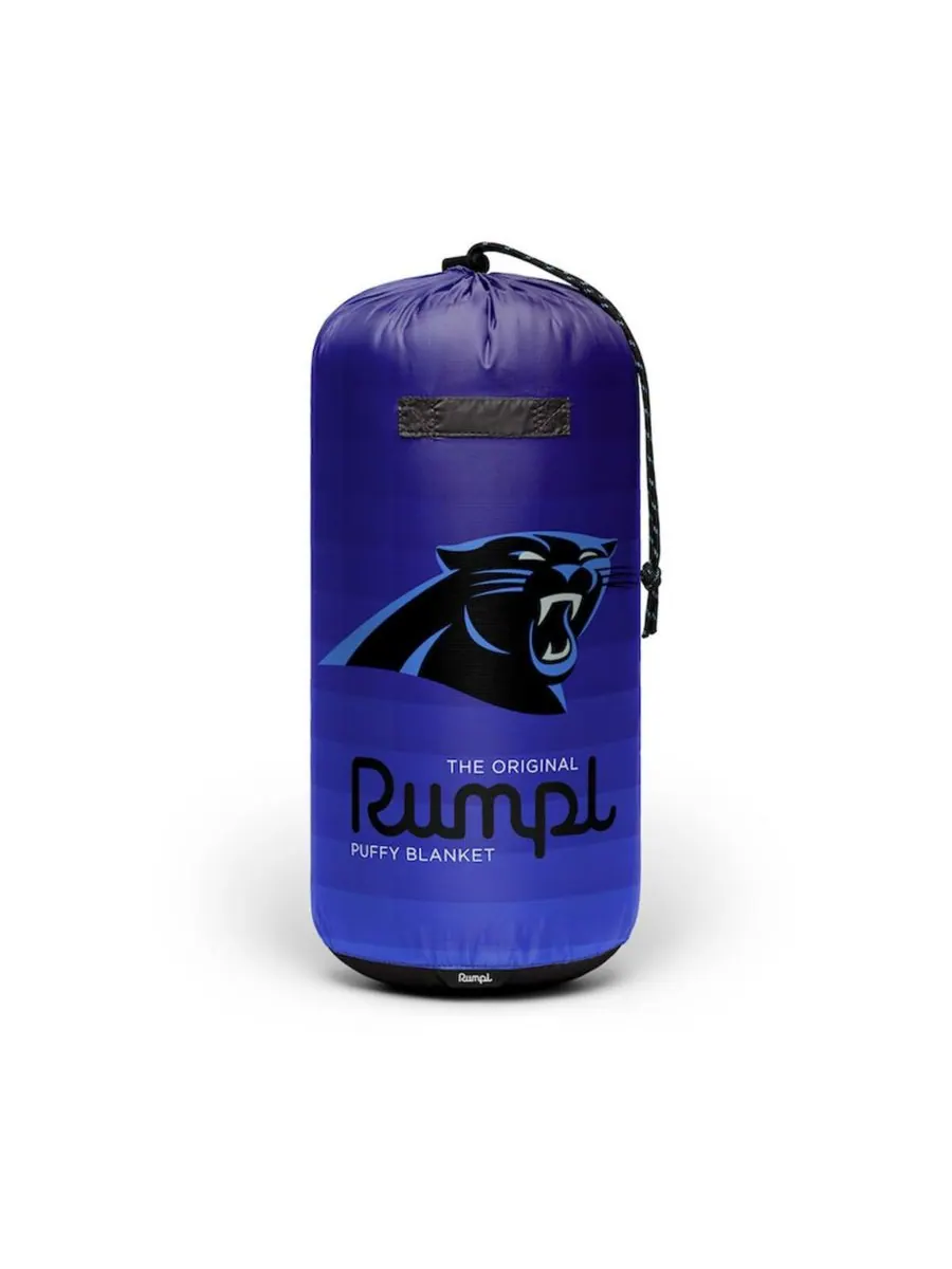 Оригинальное объемное одеяло Carolina Panthers размером 75'' x 52'' Rumpl — изображение 3 из 3, синий