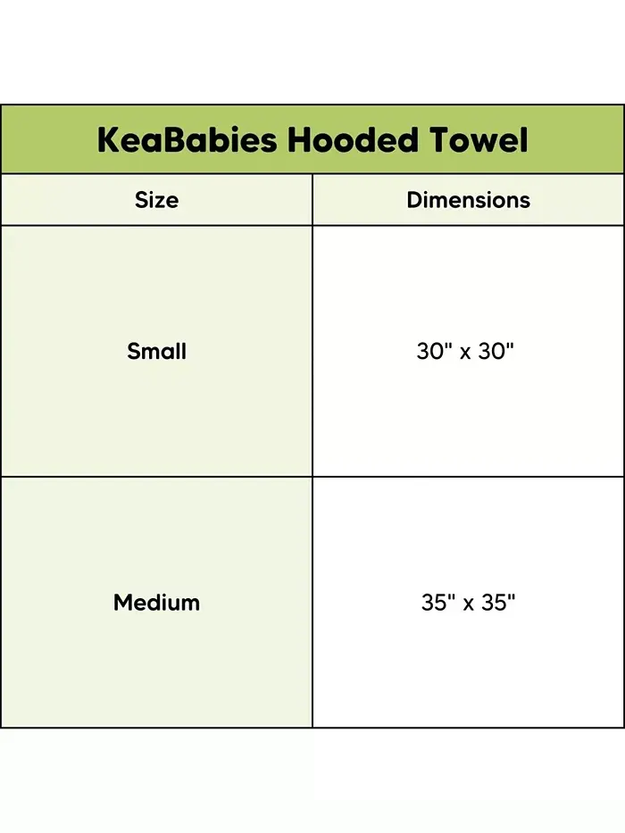 Набор детских полотенец Keababies с капюшоном для новорожденных — изображение 6 из 9, серый