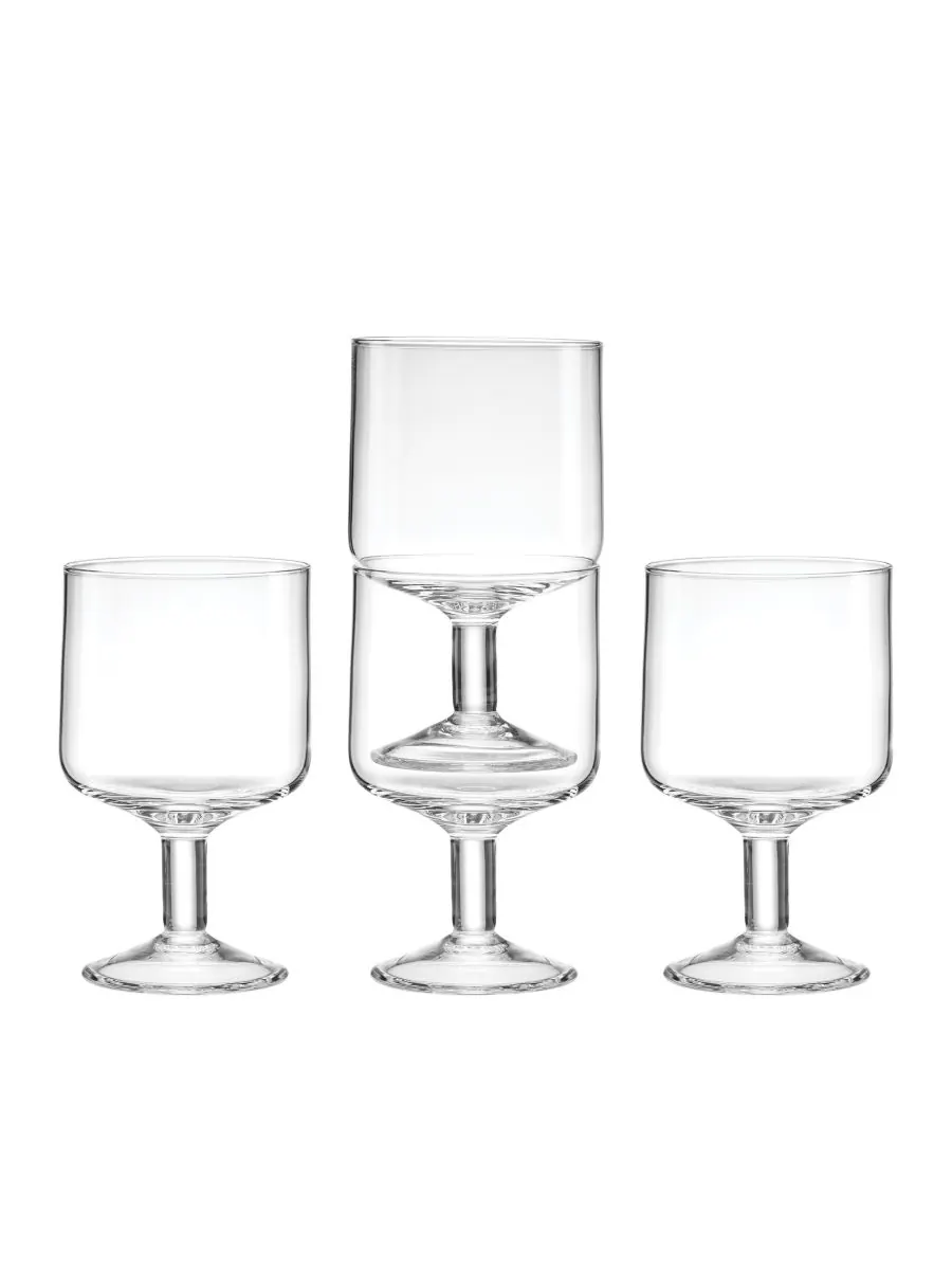 Набор штабелируемых бокалов для вина Tuscany Classics, 4 штуки Lenox — изображение 3 из 7, прозрачный