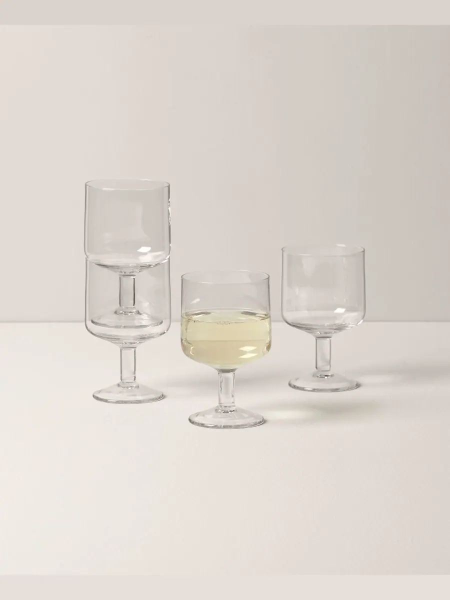 Набор штабелируемых бокалов для вина Tuscany Classics, 4 штуки Lenox — изображение 5 из 7, прозрачный