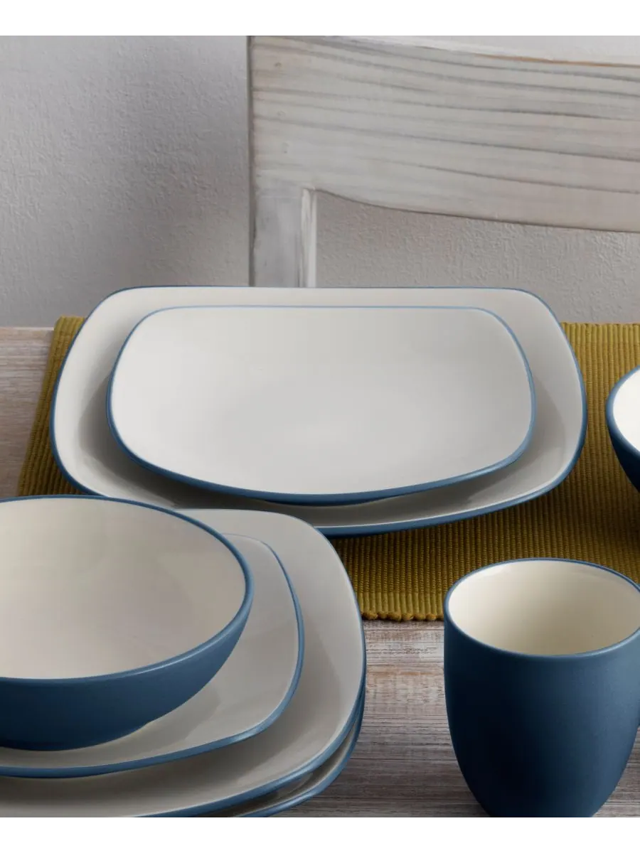 Набор квадратных обеденных тарелок Colorwave, 4 штуки Noritake — изображение 3 из 10, синий