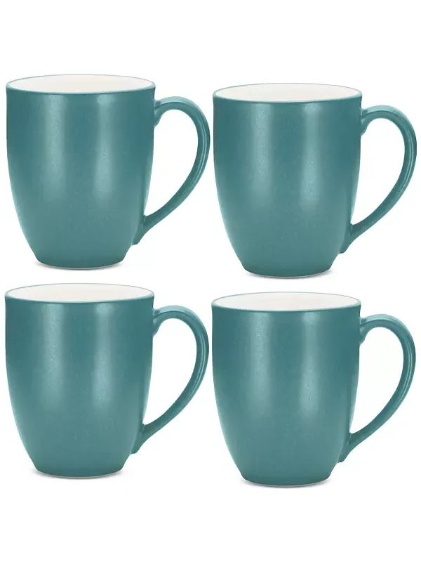 Кружки Colorwave xl 18 унций, набор из 4 штук Noritake — изображение 1 из 4, бирюзовый
