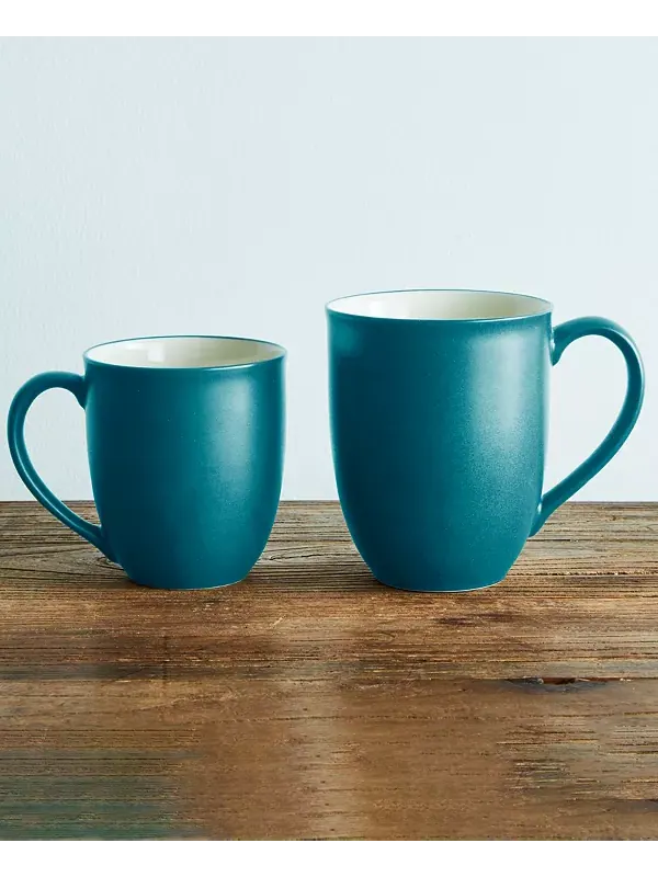 Кружки Colorwave xl 18 унций, набор из 4 штук Noritake — изображение 2 из 4, бирюзовый
