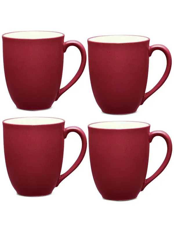 Кружки Colorwave xl 18 унций, набор из 4 штук Noritake — изображение 1 из 4, малина