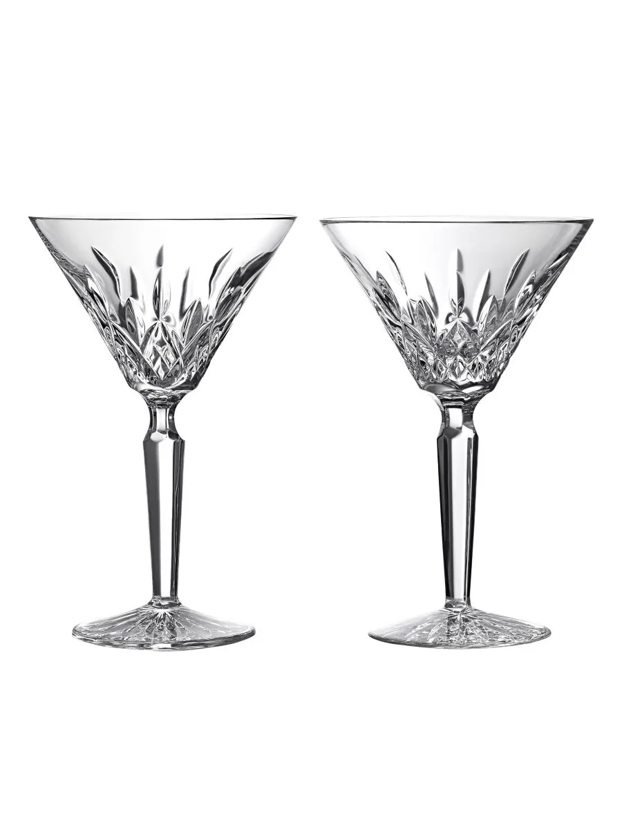 Набор из 2 коктейлей Lismore Martini объемом 7,5 унций Waterford — изображение 1 из 4, прозрачный