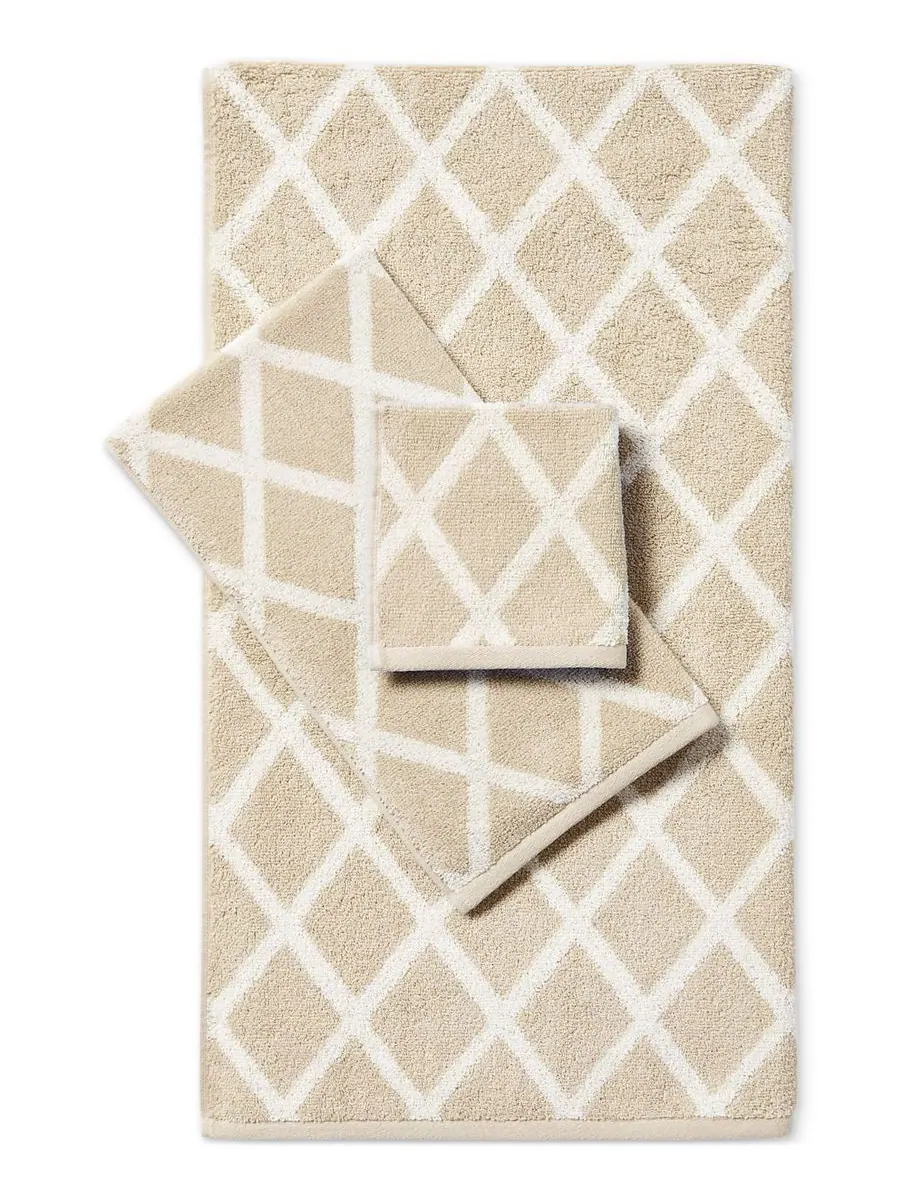 Хлопковое полотенце для рук Sanders Diamond, 40 см x 76 см Lauren Ralph Lauren, Tan, Hand Towels — изображение 2 из 4