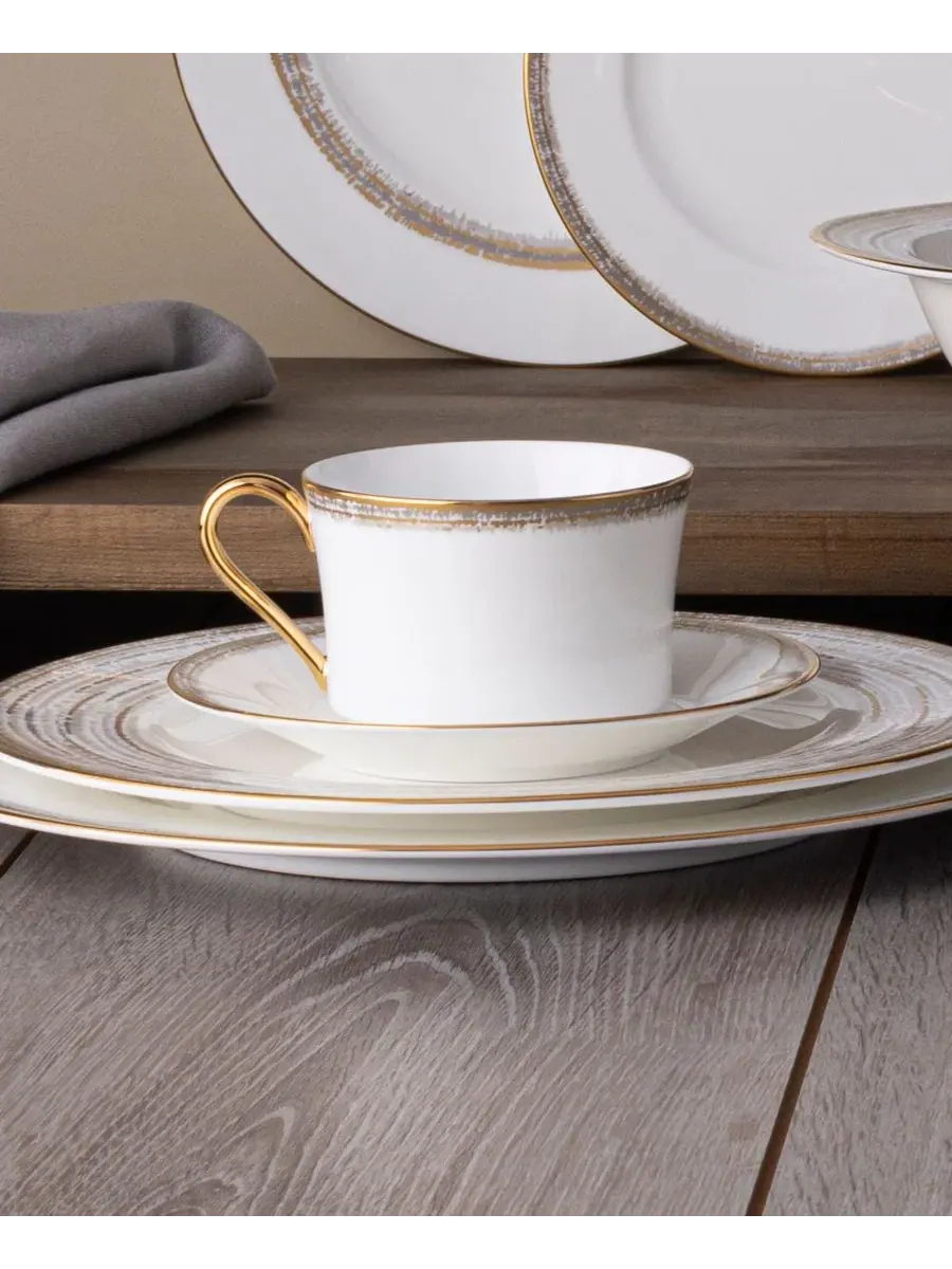 Набор из 4 блюдец Haku, 15 см Noritake — изображение 12 из 17, белый