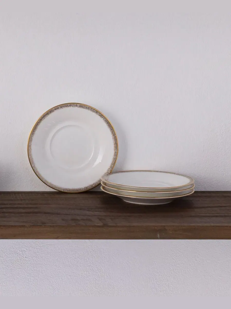 Набор из 4 блюдец Haku, 15 см Noritake — изображение 17 из 17, белый