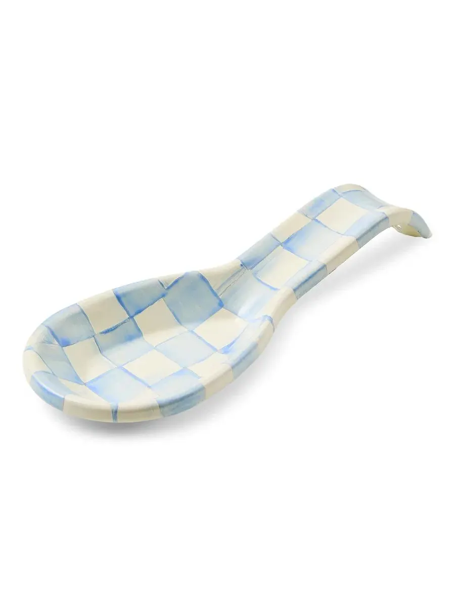 Подставка для ложки Sky Check Mackenzie-Childs — изображение 1 из 3, синий