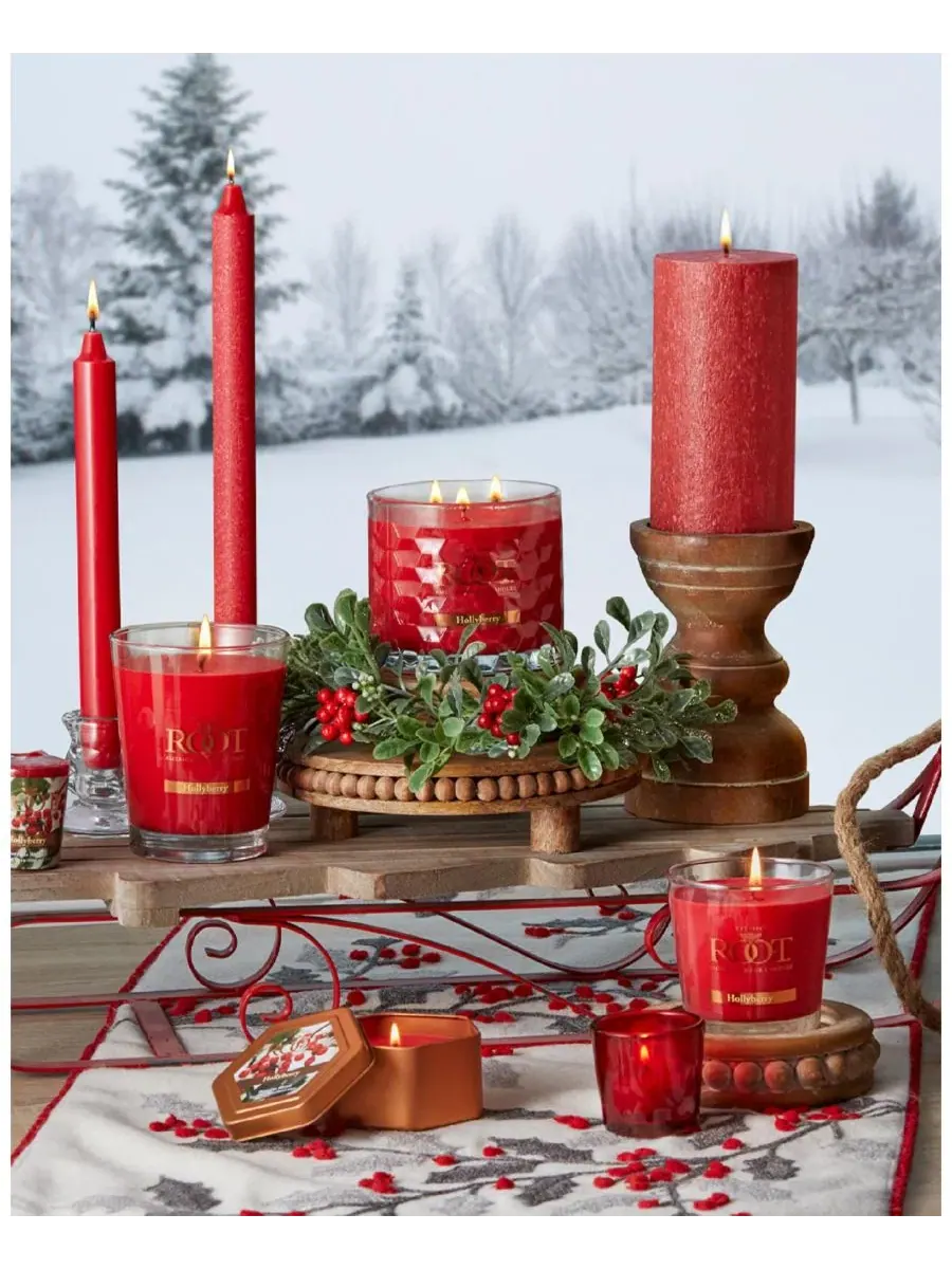 Набор свечей Arista Timberline 12 шт. ROOT CANDLES — изображение 3 из 3, красный