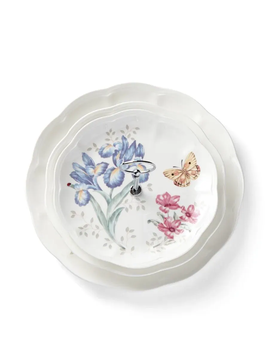 Трехъярусная подставка Butterfly Meadow Lenox — изображение 2 из 4, нет цвета