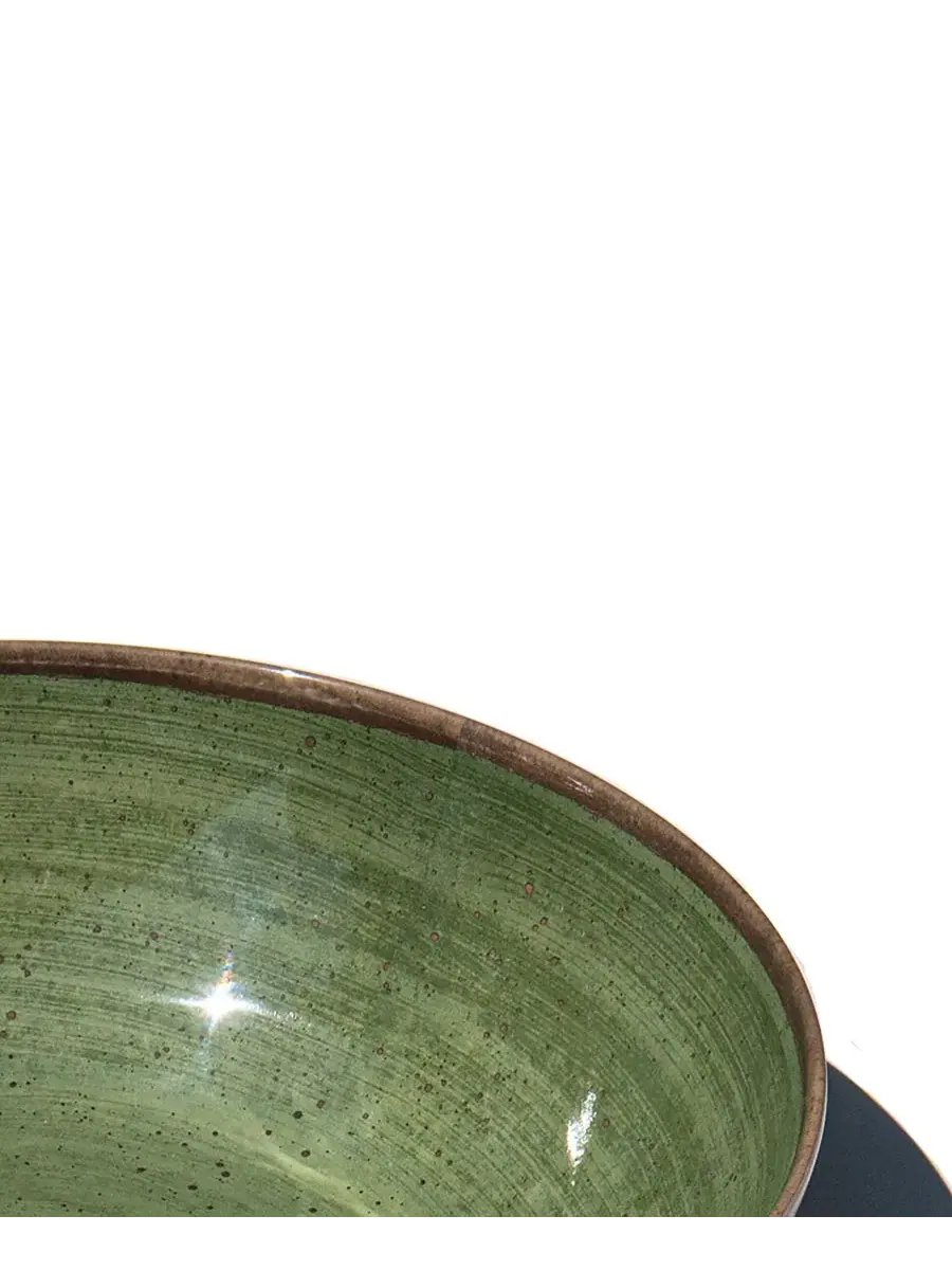 Сервировочная миска 34 см с дизайном Retreat Pottery Abode Homewares — изображение 3 из 5, зеленый