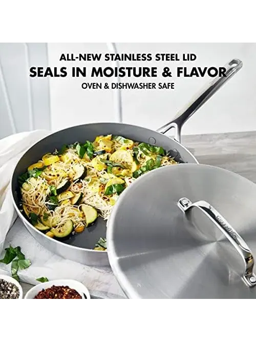 Набор посуды GreenPan GP5 Stainless Steel, 10 предметов — изображение 15 из 17, золотистый