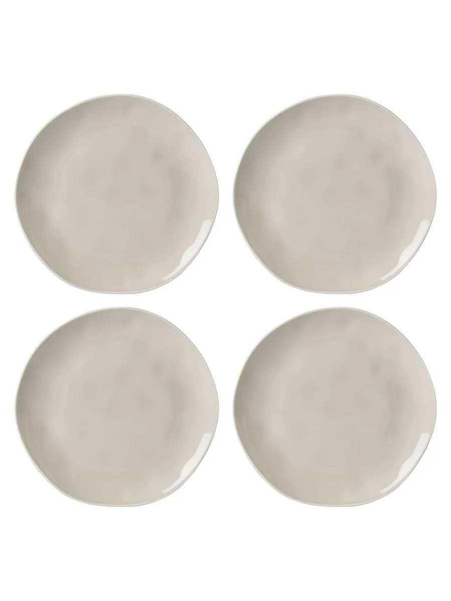Набор из 4 однотонных обеденных тарелок Bay Colors Lenox — изображение 1 из 7, серый
