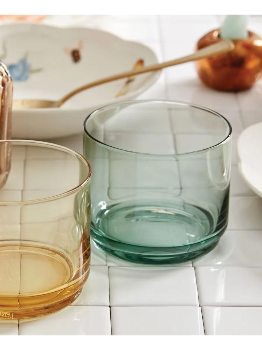 Набор из 4 коротких очков Tuscany Classics, которые можно ставить друг на друга Lenox — изображение 5 из 6, зеленый