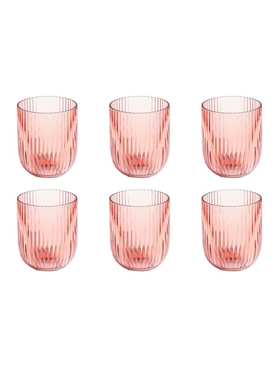 Набор из 6 бокалов без ножки Mesa Abode Homewares — изображение 1 из 3, розовый