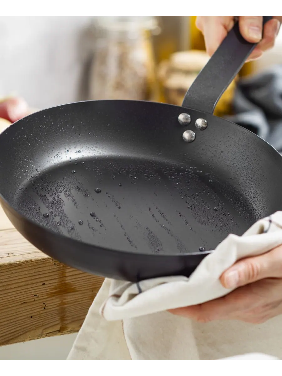 Сковорода GreenPan Bobby Flay Carbon Steel, 30 см — изображение 8 из 8, черный