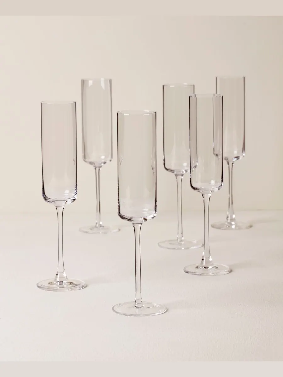 Набор из 6 прямых флейт Tuscany Classics Lenox — изображение 6 из 6, прозрачный