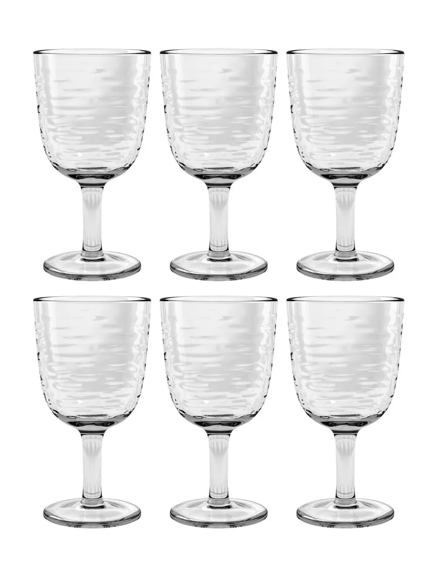 Набор из 6 бокалов от Tritan Foundry Abode Homewares — изображение 1 из 2, прозрачный