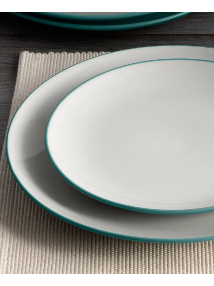 Набор из 4 обеденных тарелок Colorwave Coupe Noritake — изображение 7 из 9, бирюзовый