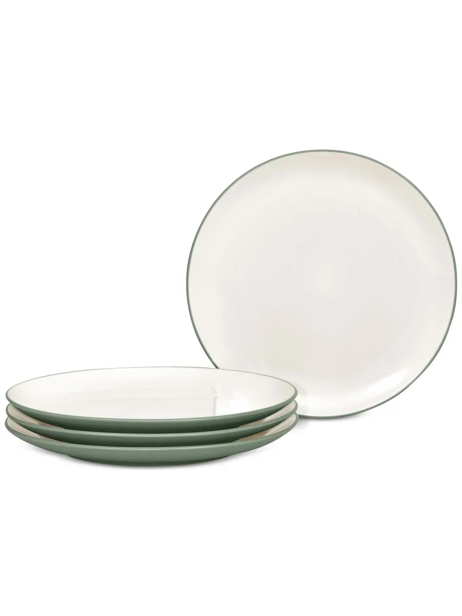 Набор из 4 обеденных тарелок Colorwave Coupe Noritake — изображение 1 из 10, зеленый