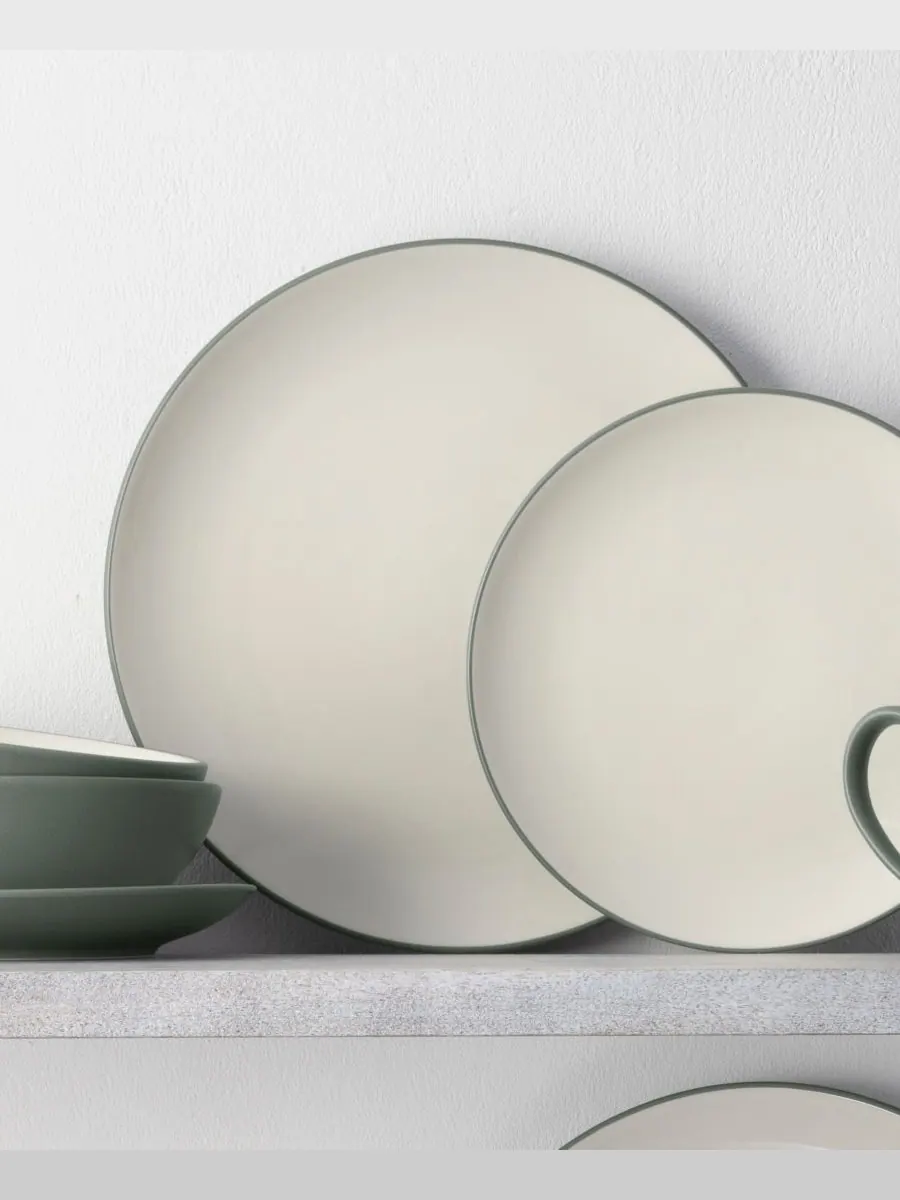 Набор из 4 обеденных тарелок Colorwave Coupe Noritake — изображение 2 из 10, зеленый