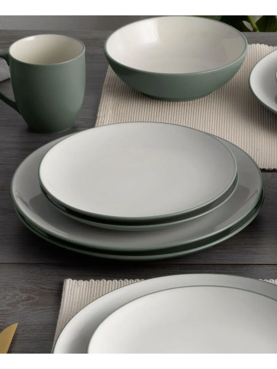 Набор из 4 обеденных тарелок Colorwave Coupe Noritake — изображение 7 из 10, зеленый