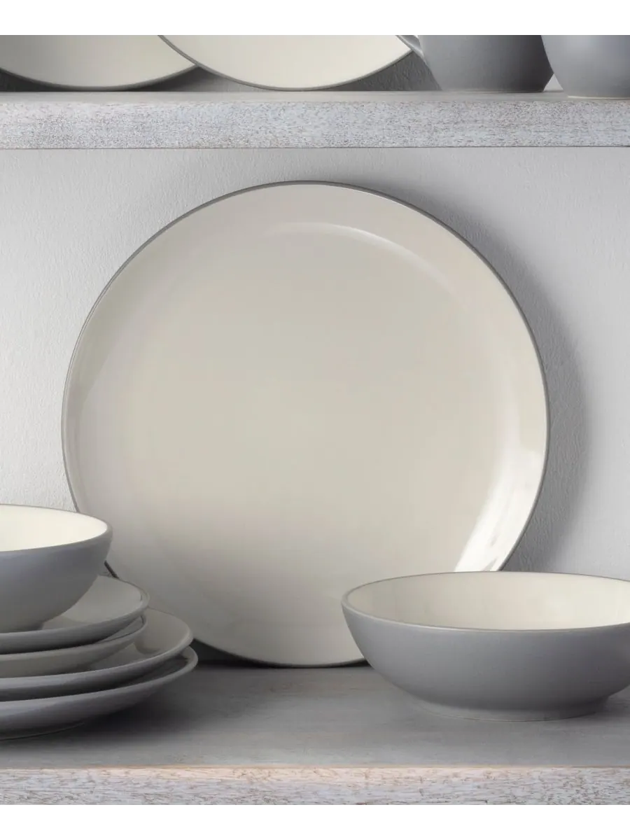 Набор из 4 обеденных тарелок Colorwave Coupe Noritake — изображение 3 из 10, серый