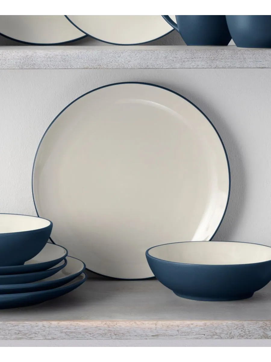 Набор из 4 обеденных тарелок Colorwave Coupe Noritake — изображение 4 из 10, синий