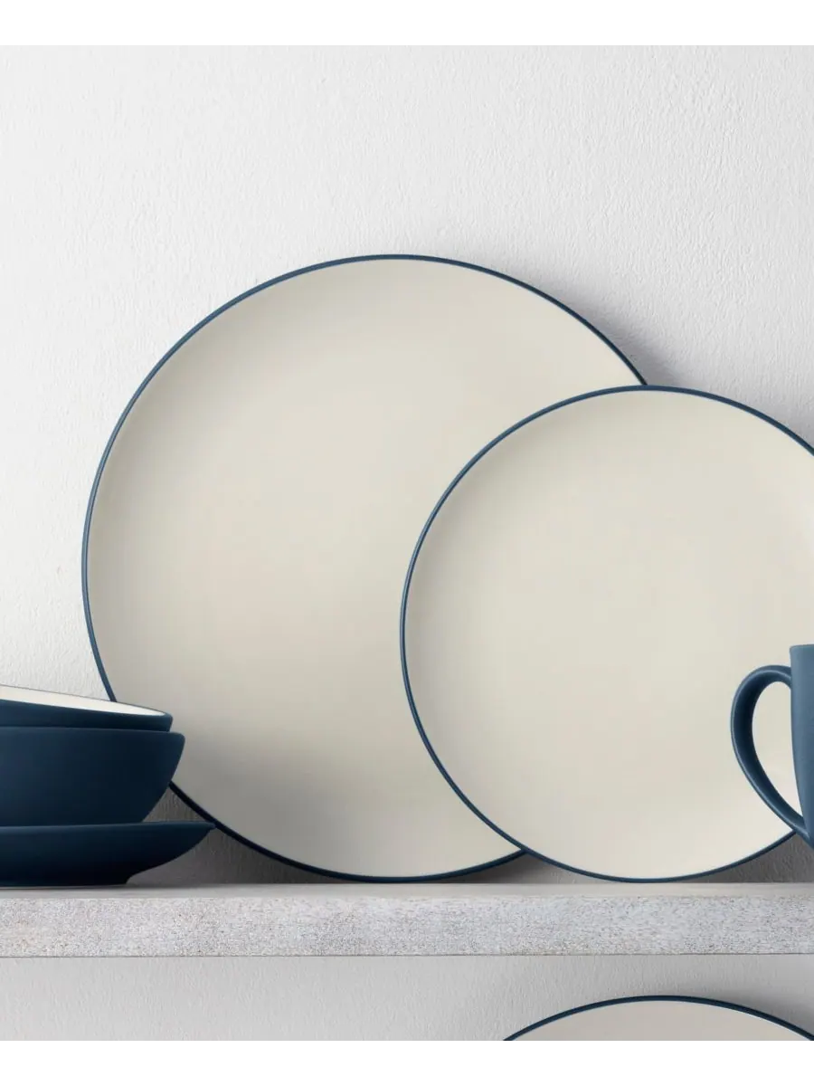 Набор из 4 обеденных тарелок Colorwave Coupe Noritake — изображение 5 из 10, синий