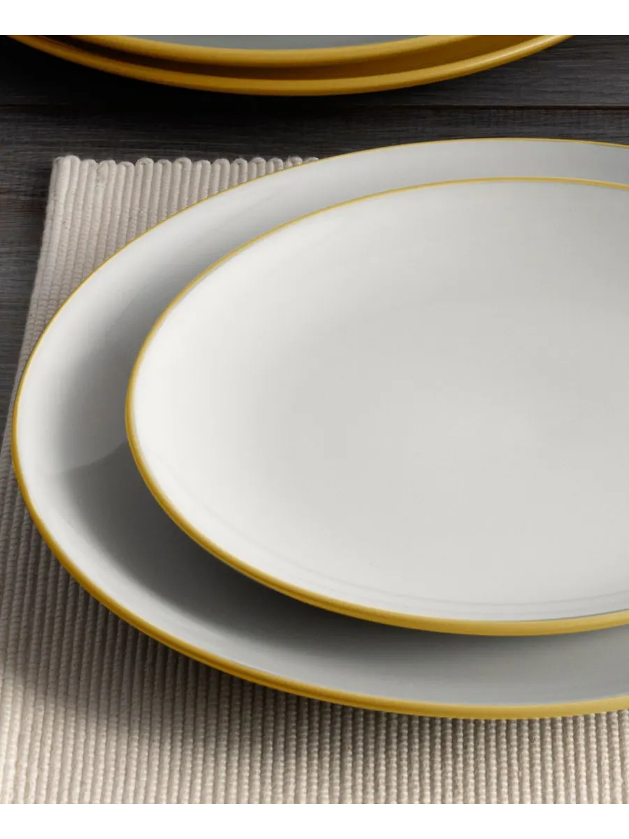 Набор из 4 обеденных тарелок Colorwave Coupe Noritake — изображение 7 из 10, желтый