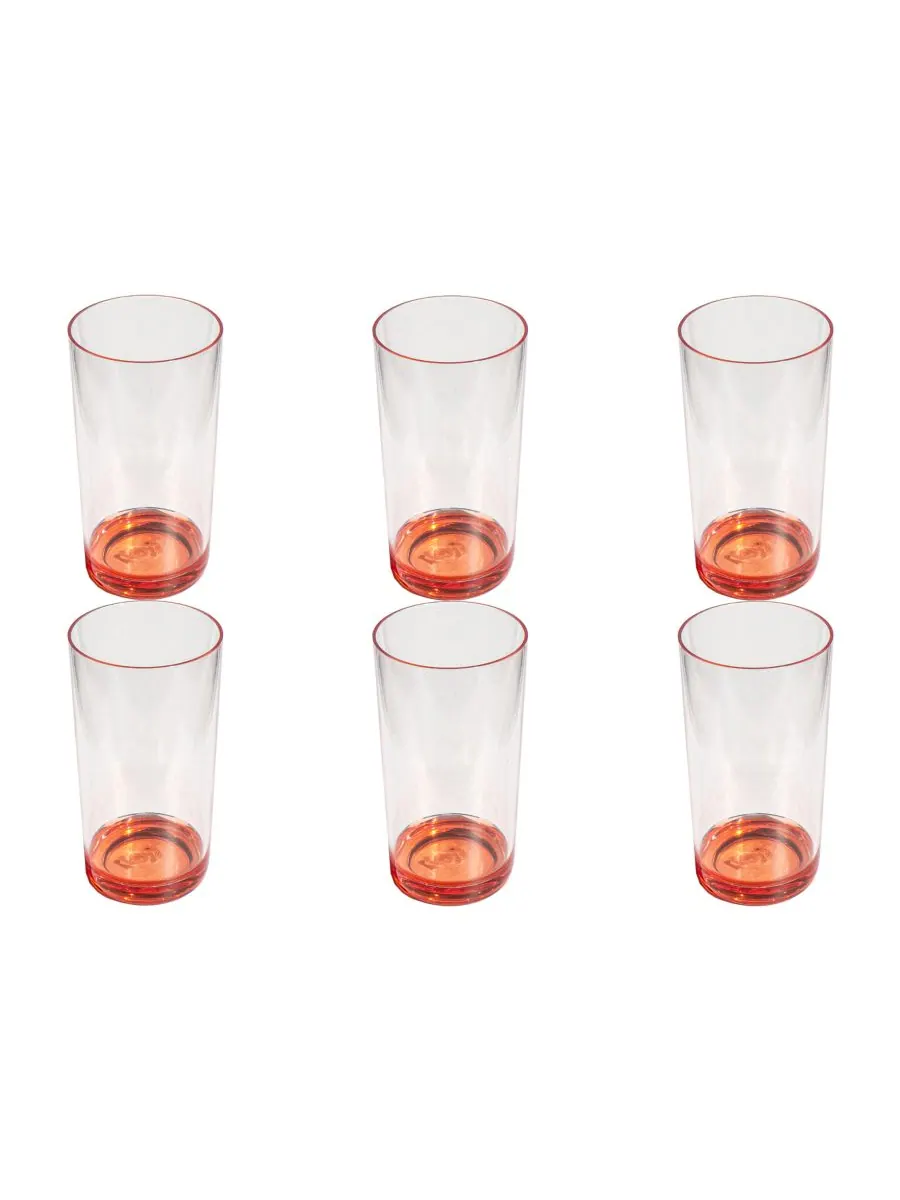 Большие цветные очки, набор из 6 штук Abode Homewares — изображение 1 из 4, оранжевый
