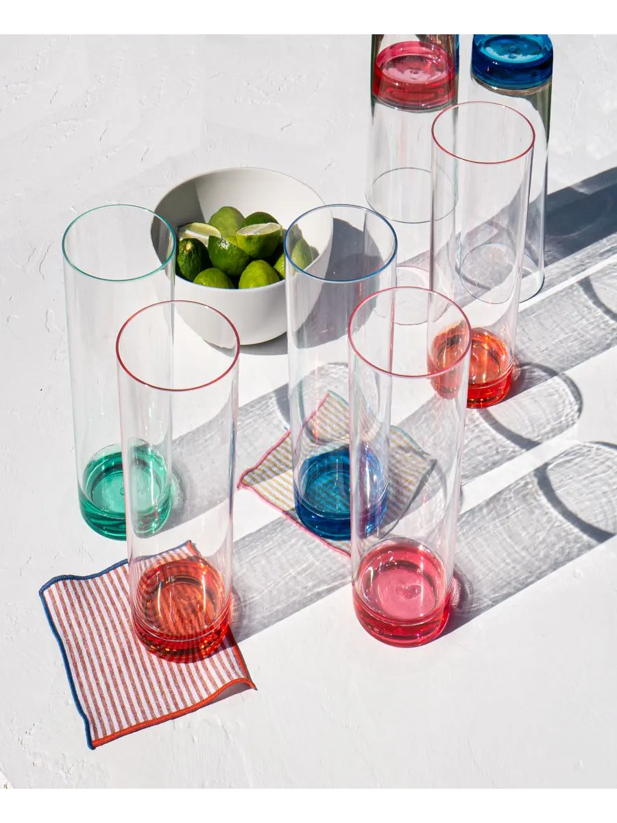 Большие цветные очки, набор из 6 штук Abode Homewares — изображение 4 из 4, оранжевый