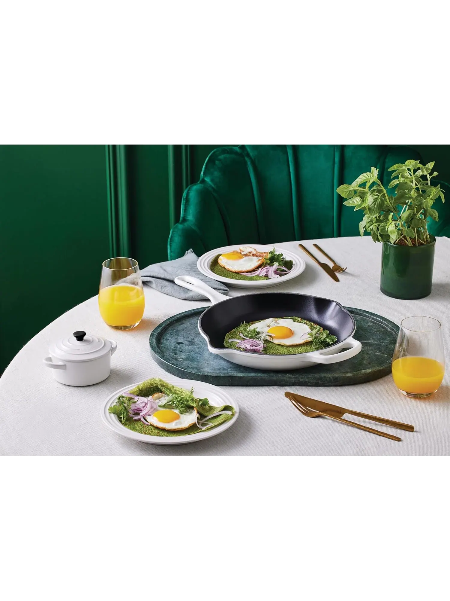 Набор чугунной эмалированной посуды Le Creuset Signature, 9 предметов — изображение 19 из 19, белый
