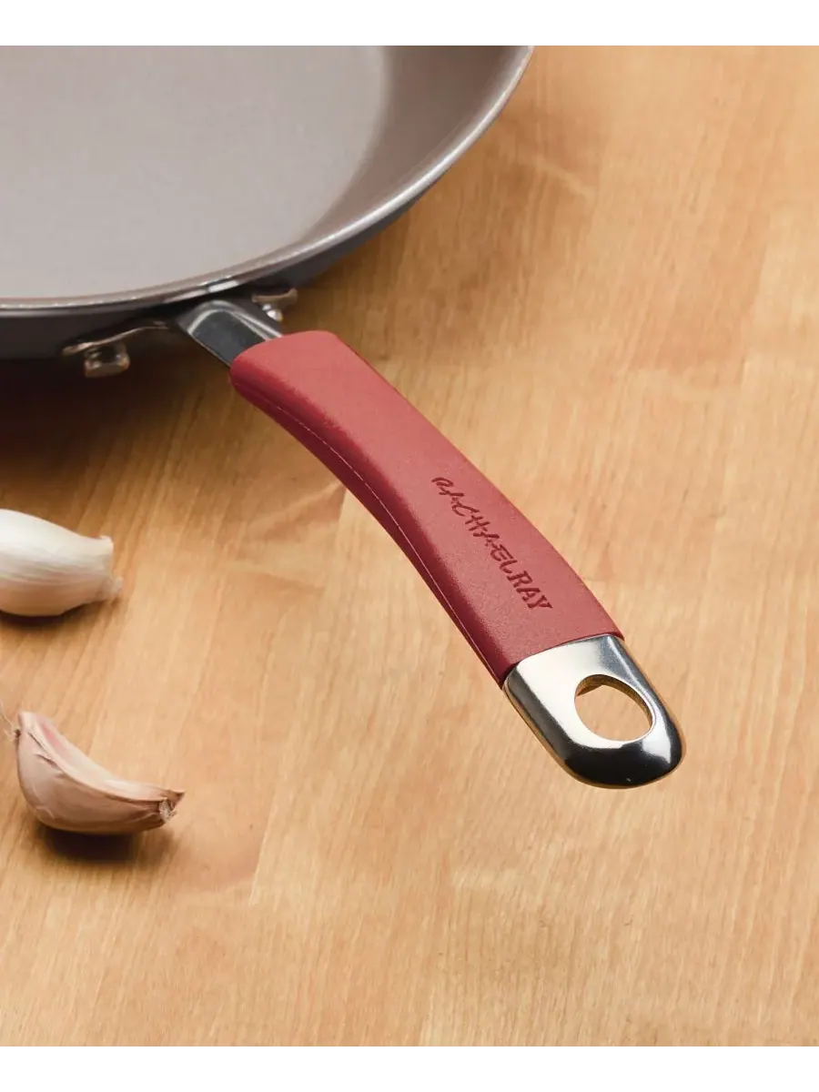 Набор из 2 антипригарных сковородок Cucina Rachael Ray — изображение 3 из 7, красный