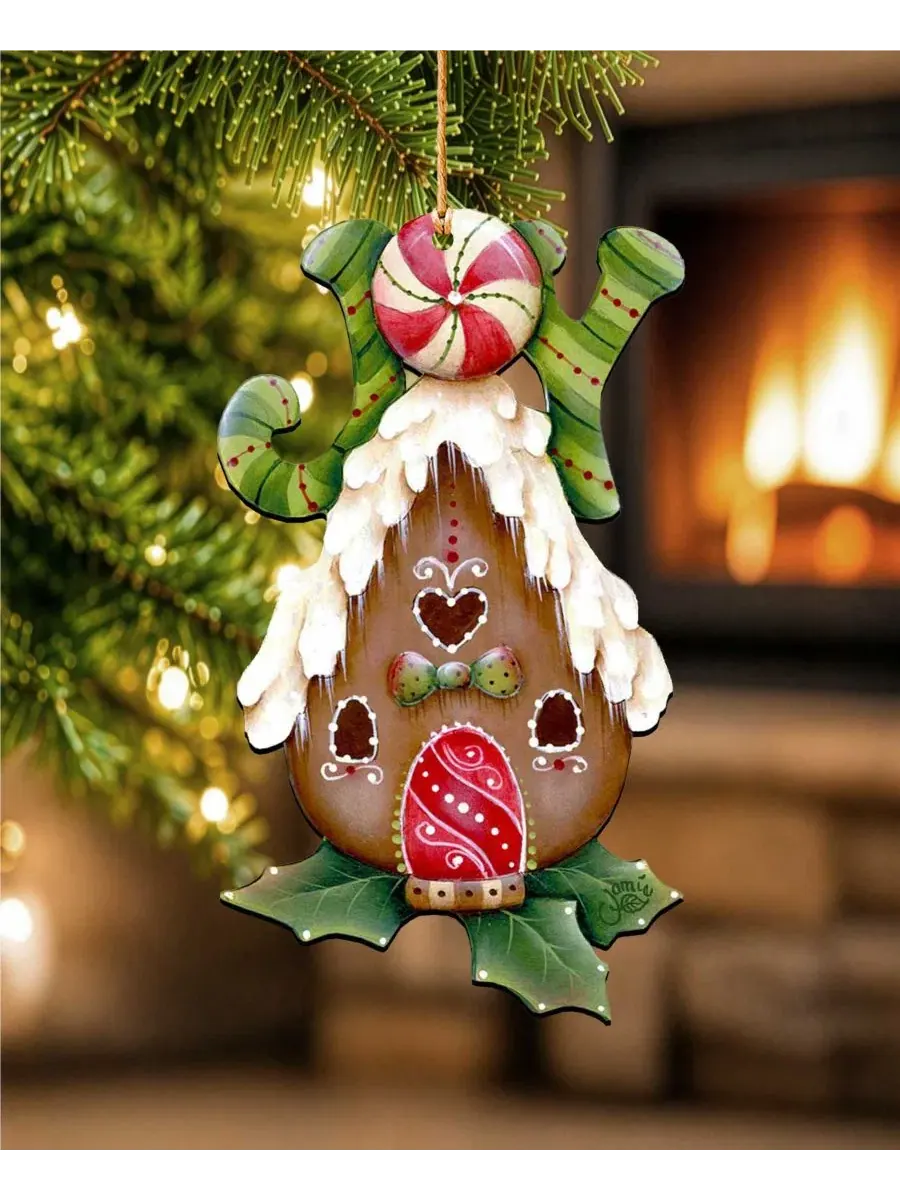 Елочная игрушка Joy Gingerbread House Designocracy — изображение 2 из 6, мульти