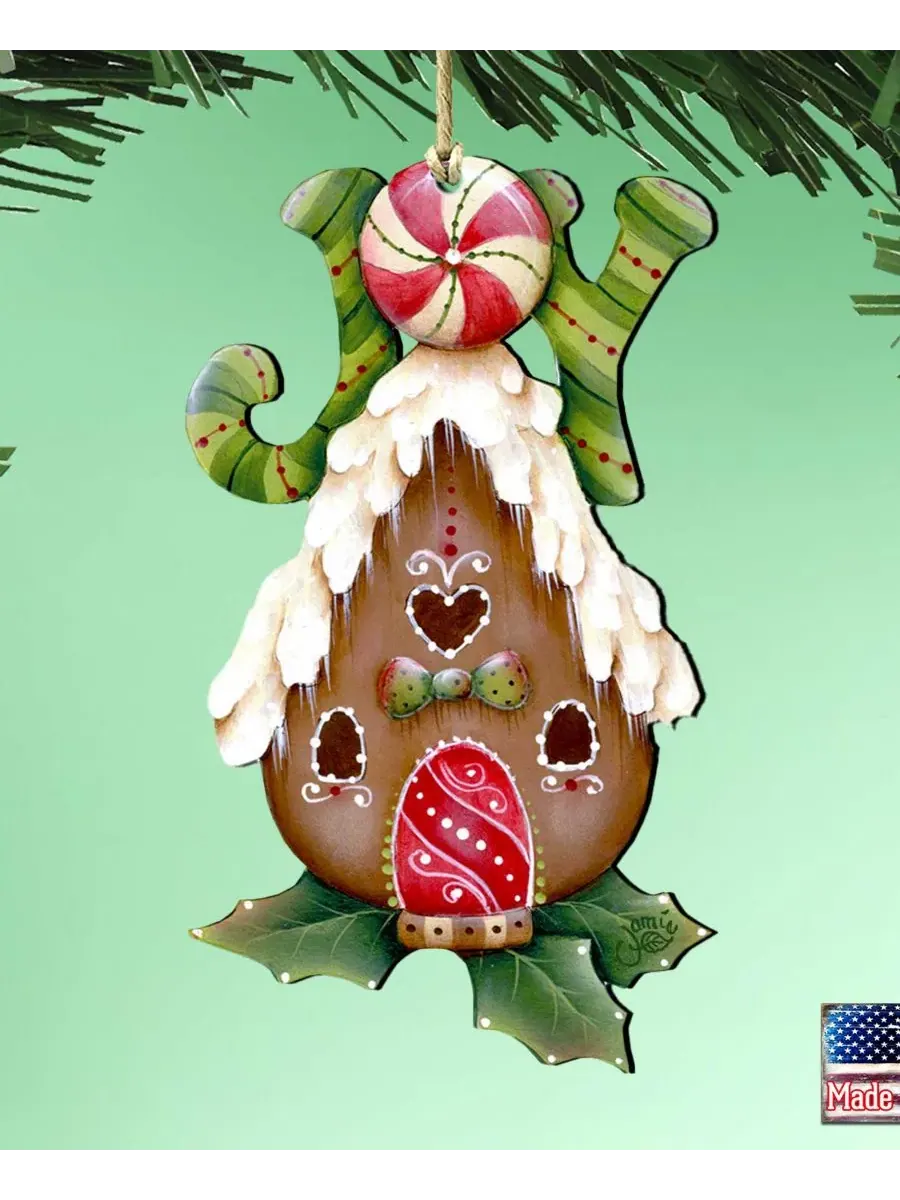 Елочная игрушка Joy Gingerbread House Designocracy — изображение 3 из 6, мульти
